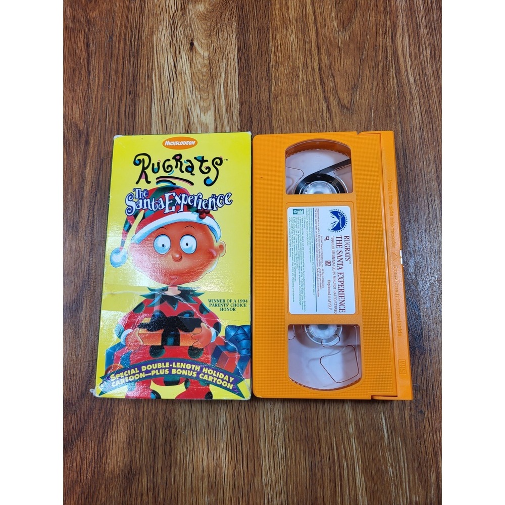 Rugrats The Santa Experience VHS Tape Nickelodeon Nicktoons Cartoon